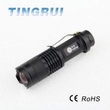 High power rechargeable mini 14500 battery led flashlight